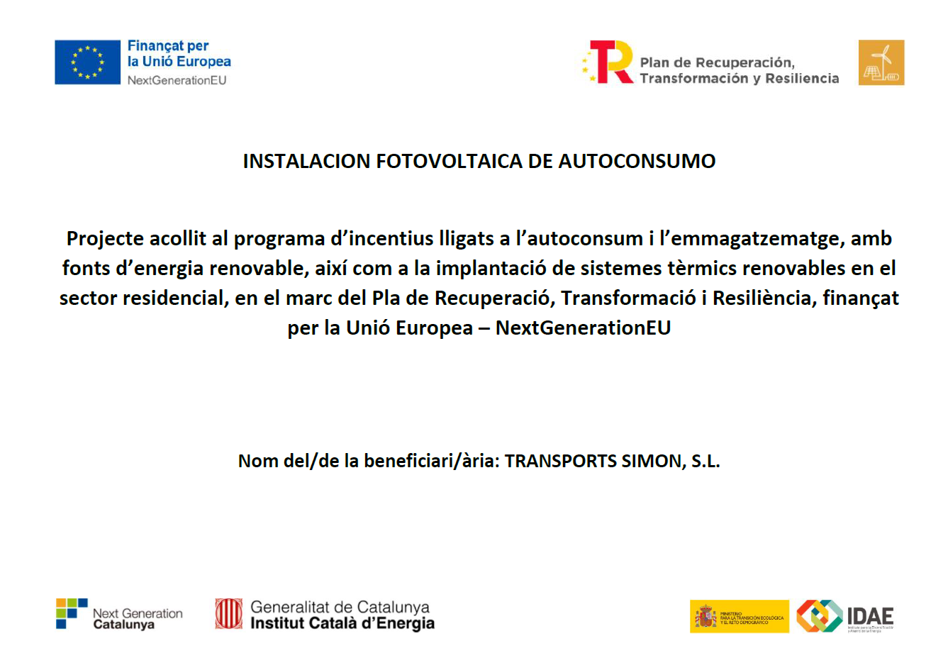 instalación fotovoltaica